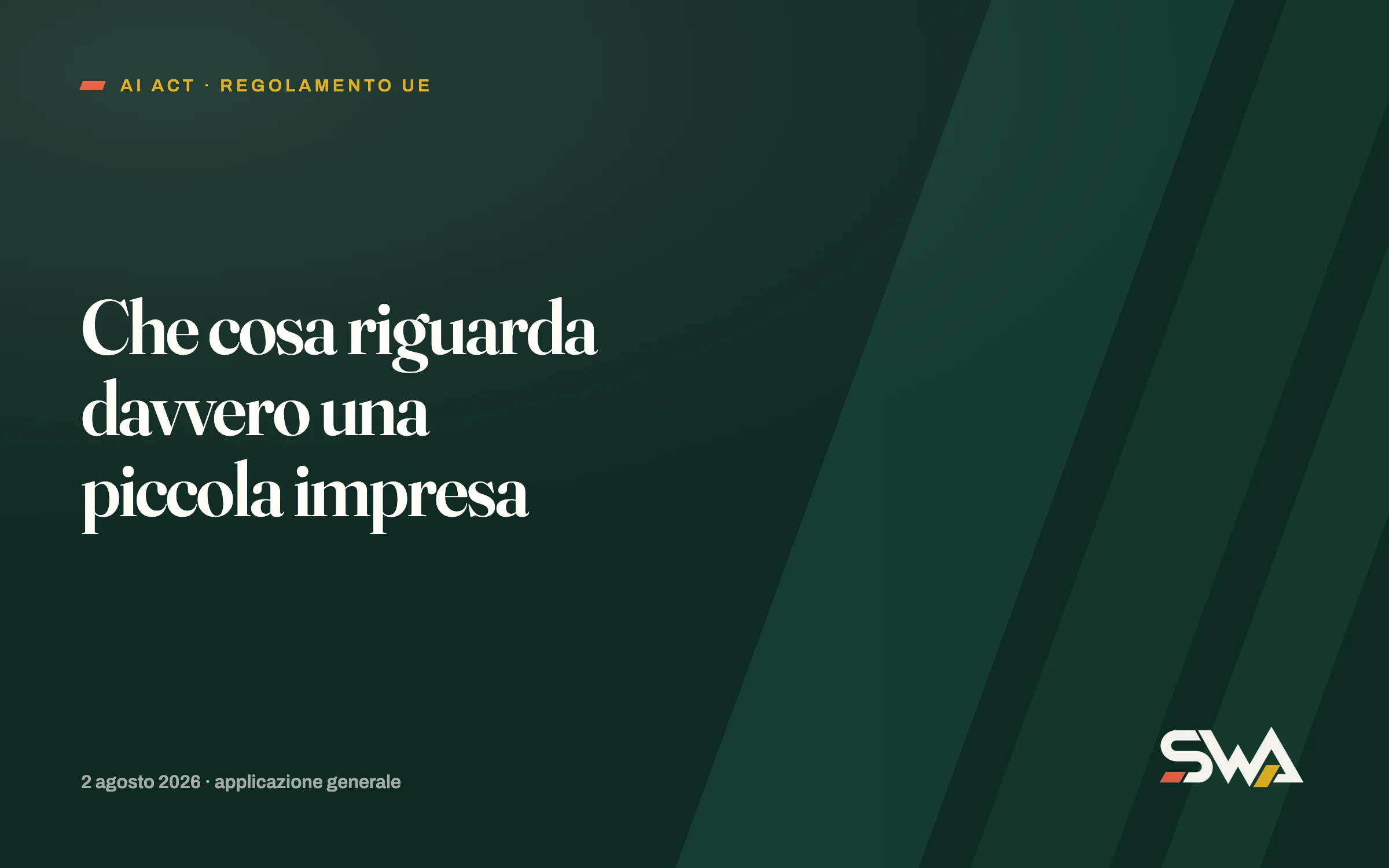 AI Act: che cosa riguarda davvero una piccola impresa