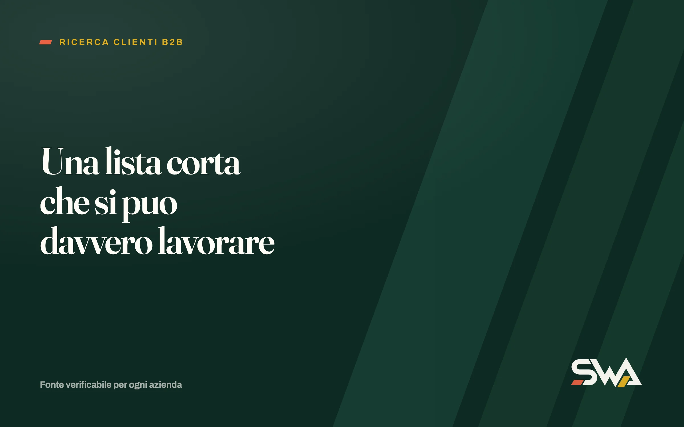 Ricerca clienti B2B: come si costruisce una lista che serve davvero